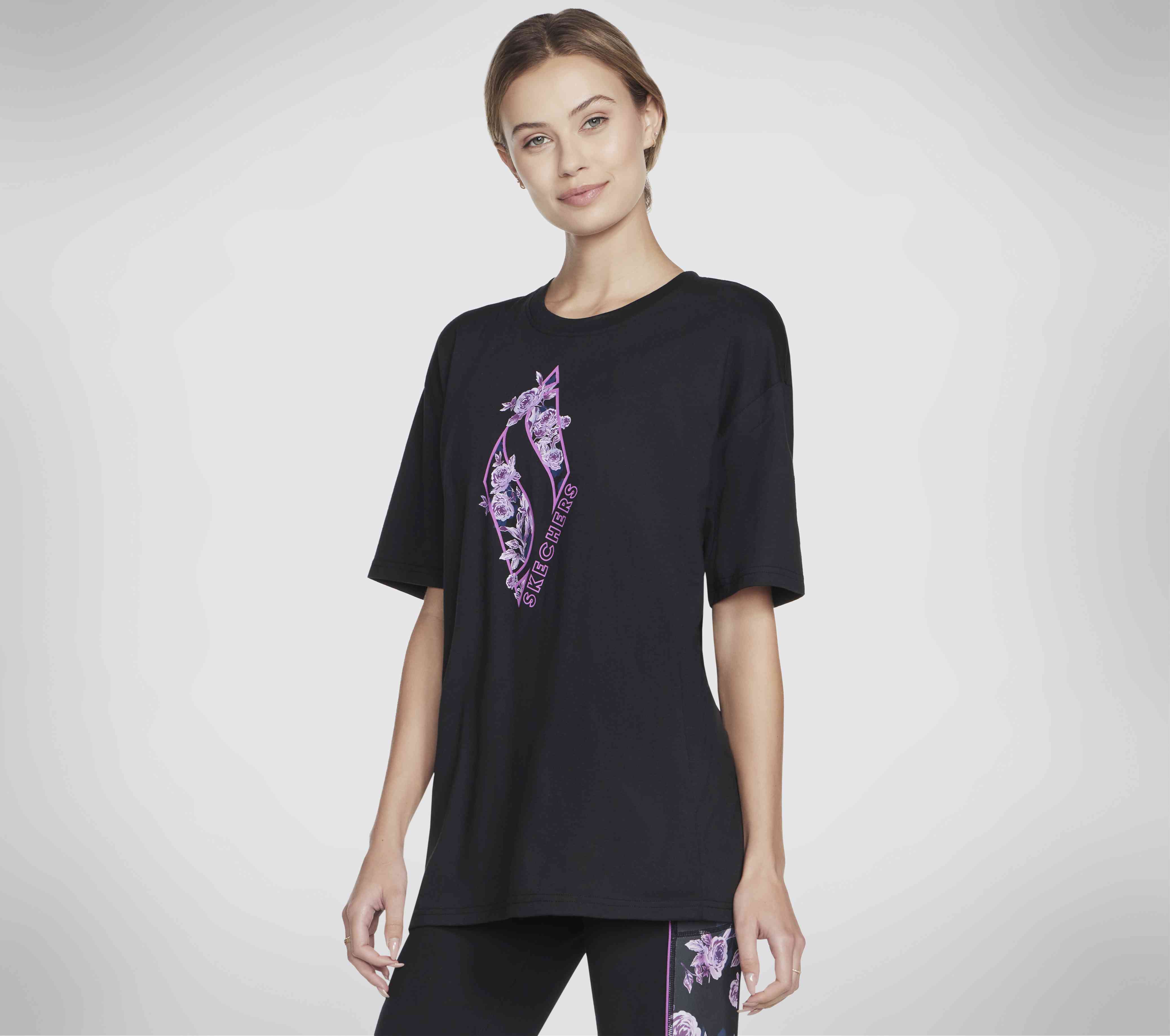 SKECHERS WINTER BLOOMS DIAMOND EVERYBODY WOMEN'S TEE